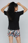 Zivame Abstract Print Cotton Loungewear Short Set - Tap Shoe — thumbnail 3